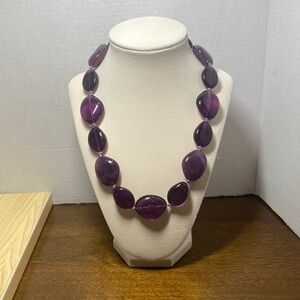 Elegant Purple Beaded Necklace